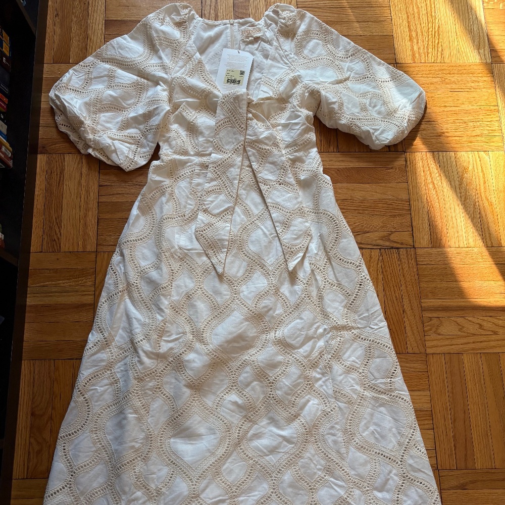 Sezane Alma Dress Ecru - Size 4